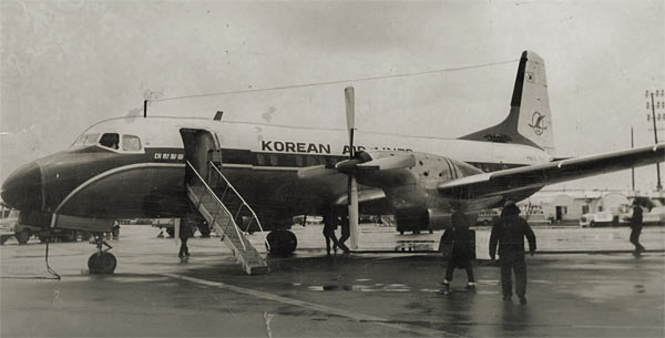 1969년 KAL기 납북 사건 당시 북한에 착륙했던 동형의 대한항공 여객기.