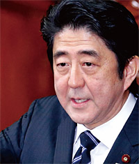 아베 신조 일본 총리 ⓒphoto AP·연합