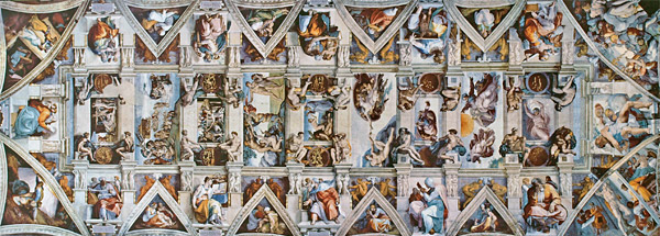 미켈란젤로가 4년간 거의 홀로 그린 ‘천지창조’. 1509~1512년