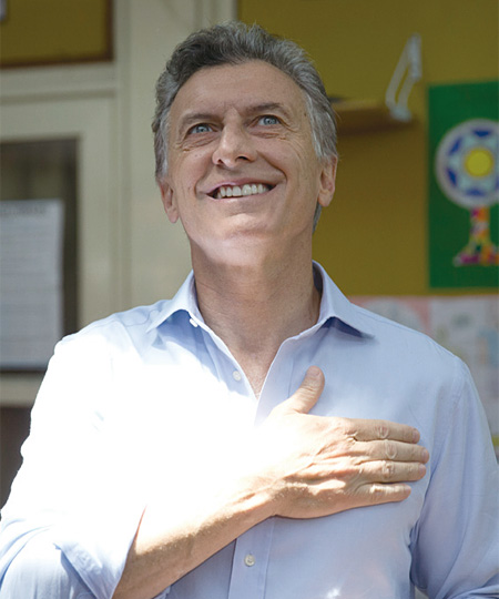지난해 아르헨티나의 새 대통령이 된 마우리시오 마크리. ⓒphoto AP·뉴시스