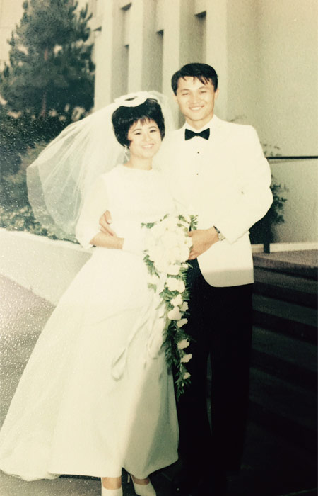 1968년 김시왕과 이명순은 LA에서 결혼식을 치렀다.