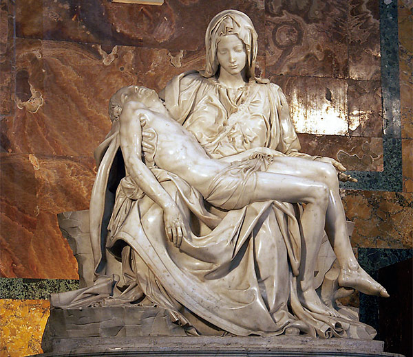 미켈란젤로가 20대에 만든 바티칸의 ‘피에타’.