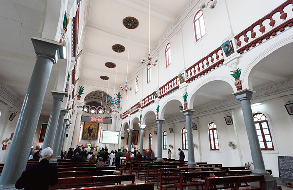 중국 징저우에 있는 천주교 애국회 소속 가톨릭 교회의 모습. ⓒphoto 위키피디아