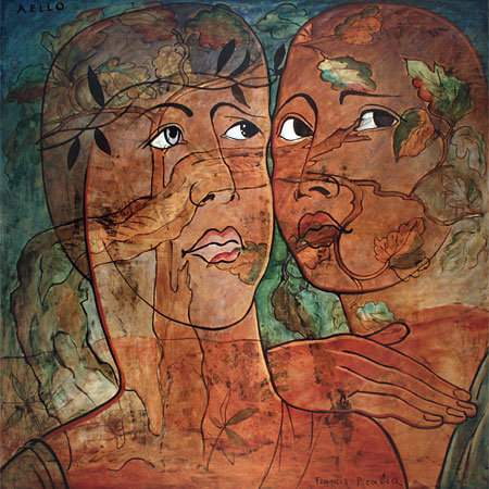 현대미술관(MoMA)에 전시된 프랜시스 피카비아의 1930년작 ‘Aello’, 169×169㎝. 개인소장. 피카비아는 인상파에서 출발해 입체파, 다다이즘, 초현실주의 등 다양한 화풍을 두루 거친 문제적 작가였다. 2016 Artist Rights Society (ARS), New York/ADAGP, Paris
