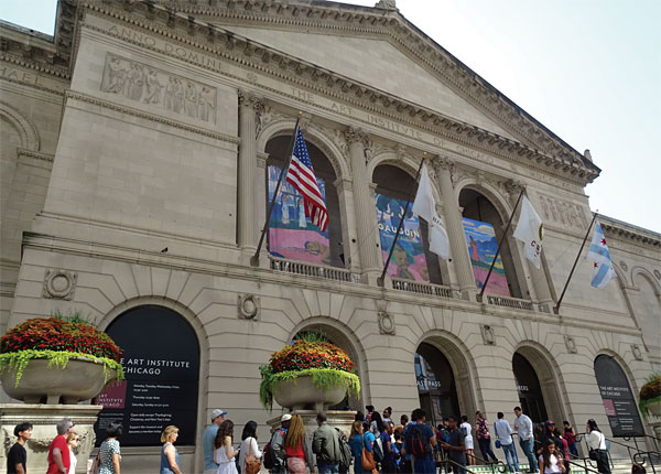 시카고미술관은 뉴욕 메트로폴리탄미술관과 더불어 미국을 대표하는 최고 인기 문화공간이다.