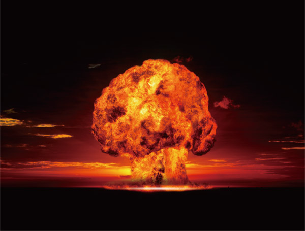 원자폭탄 폭발 시 나타나는 ‘버섯 모양(mushroom-shaped)’의 핵구름. ⓒphoto 미국 후버연구소(hoover.org)