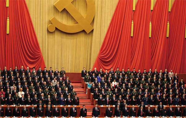 지난 10월 18일 중국 베이징 인민대회당에서 개막한 중국공산당 제19차 전국대표대회. ⓒphoto 연합