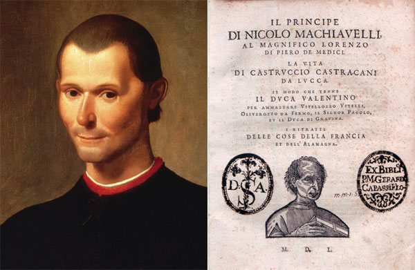 (좌) 니콜로 마키아벨리. (우) ‘군주론’(1550년판).