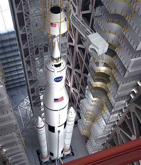 NASA가 개발하는 차세대 발사체 SLS. ⓒphoto 위키미디어
