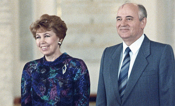 고르바초프 소련 서기장과 부인 라이사. ⓒphoto 위키피디아