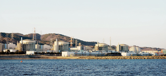 경북 경주 월성원자력발전소 인근 해변에서 바라본 원전 주변. ⓒphoto 뉴시스