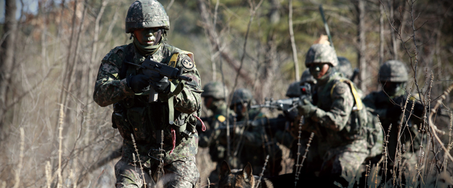 지난 3월 경남 창원, 진주, 거제 등지에서 실시된 육군 제39보병사단의 야외 기동훈련. ⓒphoto 39사단