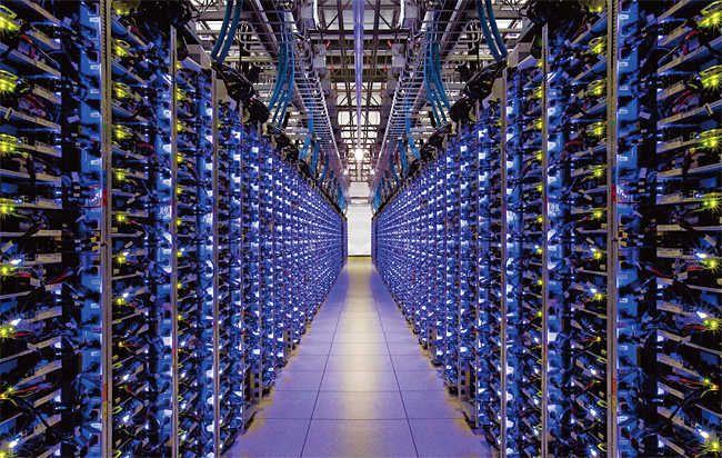 구글의 서버 센터.