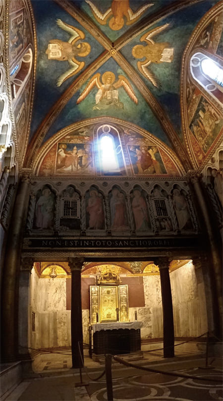 제2의 바티칸으로 불리는 로마 ‘산 조바니 라테나노 대성당’에 있는 교황 전용 기도실 산크타 산크토룸.