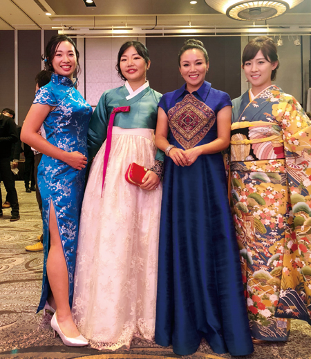 대만의 피비아오, 황아름, 태국 추티차이 폴라니, 일본 고즈마 고토노 선수(왼쪽부터).
