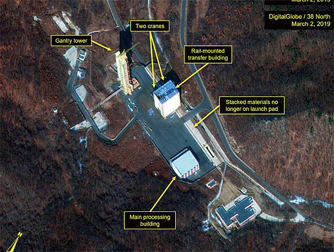 인공위성으로 촬영한 북한의 동창리 미사일 실험장. ⓒphoto 38노스