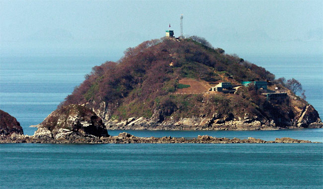 지난 9월 24일 인천 강화군 서도면 말도리에서 바라본 함박도. ⓒphoto 뉴시스