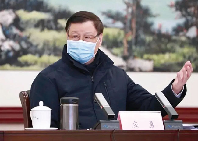 지난 2월 13일 후베이성 당 서기로 영전한 잉융 전 상하이 시장. ⓒphoto 신화