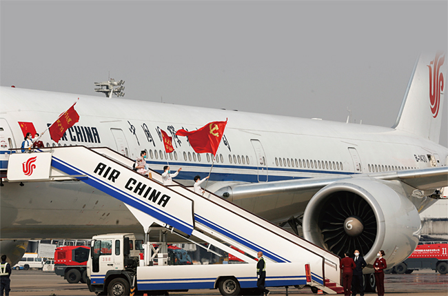 중국 정부가 제공하는 항로유지보조금의 최대 수혜가 예상되는 중국국제항공(에어차이나). ⓒphoto 신화·뉴시스