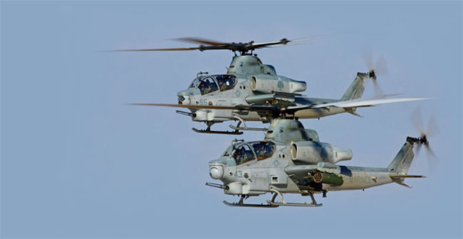 미 해병대의 AH-1Z ‘바이퍼’ 공격헬기. ⓒphoto 미 해병대