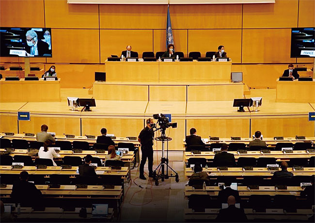 유엔 인권이사회가 지난 6월 22일 스위스 제네바에서 열린 제43차 회의에서 북한인권결의안을 논의하고 있다. ⓒphoto UNHRC