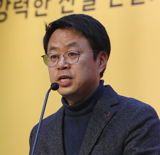 박홍배 제26대 금융노조위원장은 지난해 12월 63%의 득표율로 당선됐다. ⓒphoto 연합