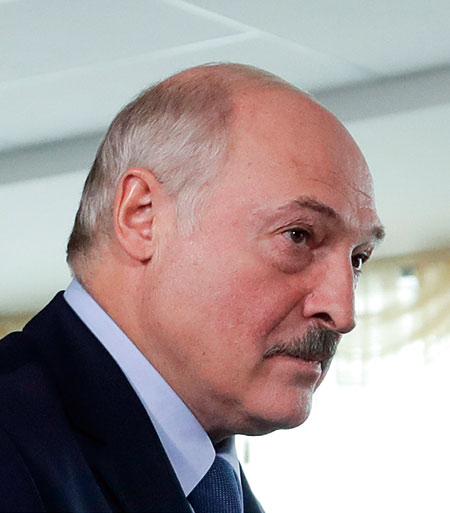 지난 8월 9일(현지시각) 민스크에서 투표를 마친 알렉산드르 루카셴코 벨라루스 대통령. ⓒphoto 뉴시스
