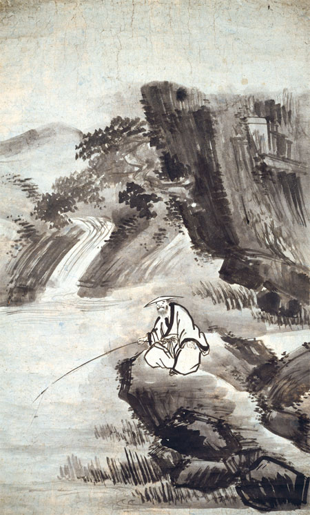 정선. ‘어주도(漁舟圖)’. 18세기. 종이에 연한 색. 117.2×70.3㎝. 국립중앙박물관