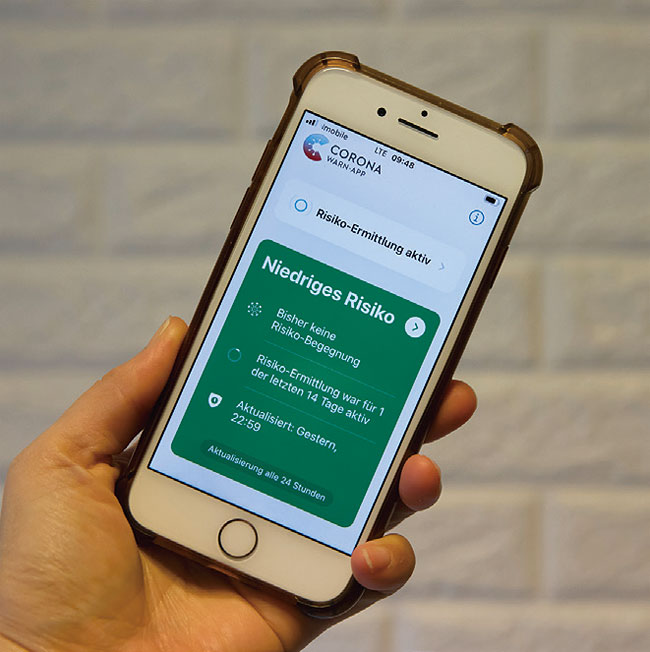 독일 정부가 발표한 확진자 동선 추적 앱.