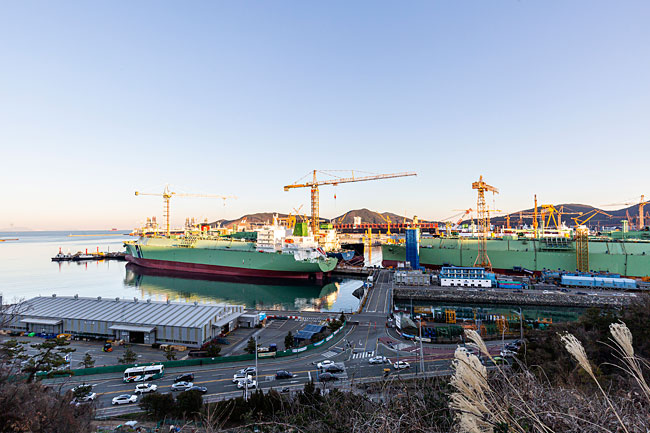 2020년 12월 대우조선해양 옥포조선소 일부 모습(2) ⓒphoto. 김종연 영상미디어 기자