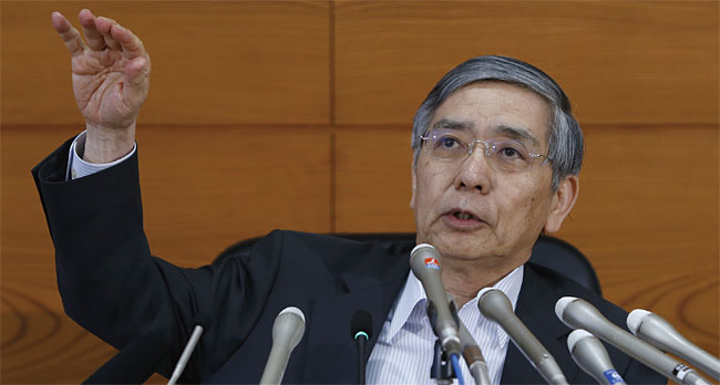일본은행의 구로다 하루히코 총재. ⓒphoto 뉴시스