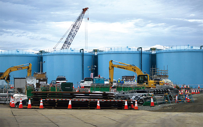 일본 후쿠시마원전의 오염수 저장탱크. ⓒphoto 뉴시스