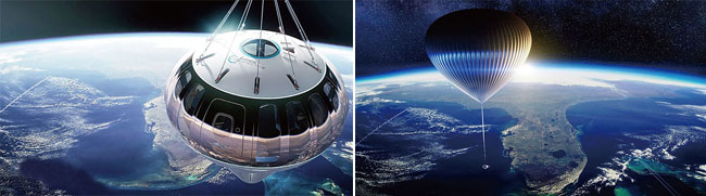 미국의 우주여행 스타트업 스페이스 퍼스펙티브가 띄울 성층권 풍선 ‘스페이스십 넵튠’ 개념도. ⓒphoto 스페이스 퍼스펙티브