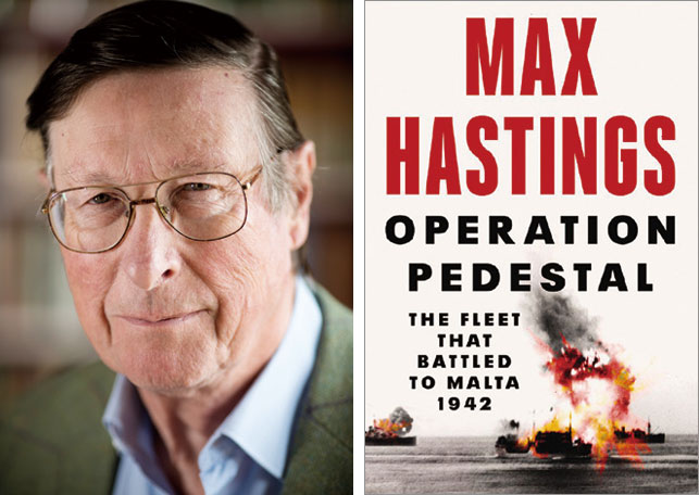 영국 최고의 전쟁사가 맥스 헤이스팅스와 그가 최근에 펴낸 ‘페데스탈 작전’. ⓒphoto maxhastings.com