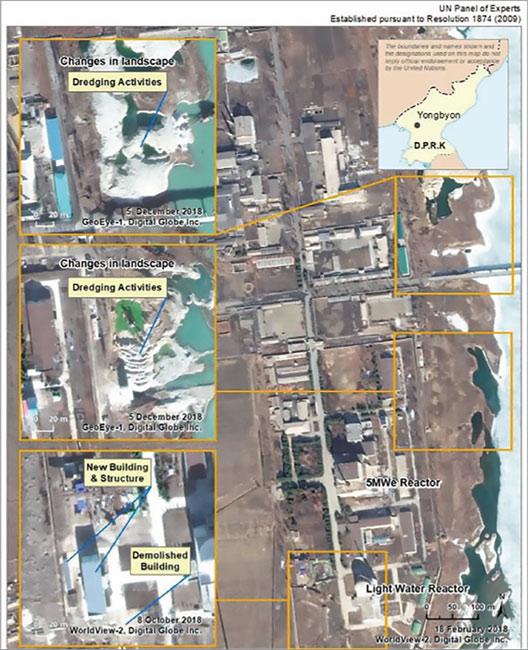 국제원자력기구(IAEA)가 지난 7월 초부터 재가동됐다고 최근 발표한 북한의 영변 원자로 위성사진. ⓒphoto 뉴시스