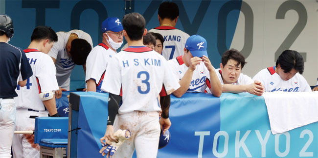 지난 8월 7일 도쿄올림픽 야구 동메달 결정전에서 대한민국 야구 대표팀은 도미니카공화국에 10-6으로 패하며 4위를 차지해 노메달이라는 결과를 얻었다. ⓒphoto 뉴시스