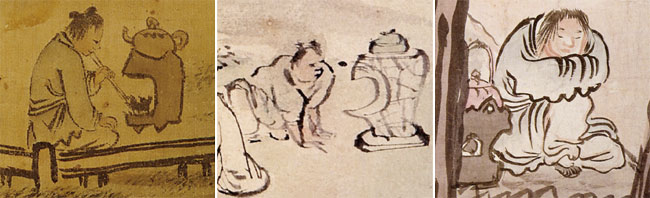 조선시대 그림에 나타난 다동이 모습들.