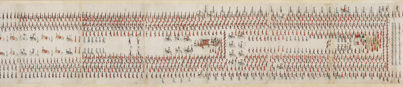 ‘정조의 화성행차’(부분). 종이에 색. 46.7×4600㎝, 국립중앙박물관