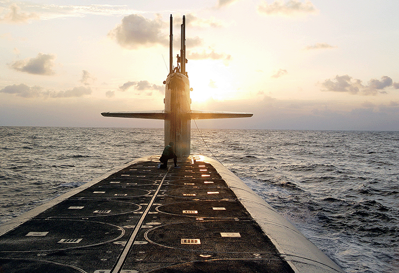 미 해군의 핵잠수함도 24시간 타격 체제를 갖추고 있는 것으로 알려졌다. photo 뉴시스