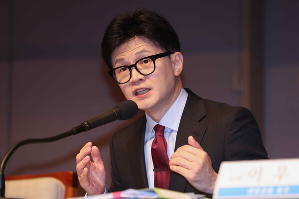 한동훈 국민의힘 비상대책위원장이 7일 오전 서울 중구 프레스센터에서 열린 관훈토론회에서 발언하고 있다. photo 뉴시스