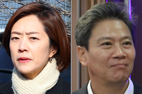 고민정 더불어민주당 최고위원(왼쪽), 임종석 전 청와대 비서실장(오른쪽). photo 뉴시스 / 편집 주간조선