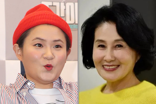 개그맨 김신영씨(왼쪽), 전여옥 전 국회의원(오른쪽). photo 뉴시스 및 전 전 의원 페이스북 / 편집 주간조선