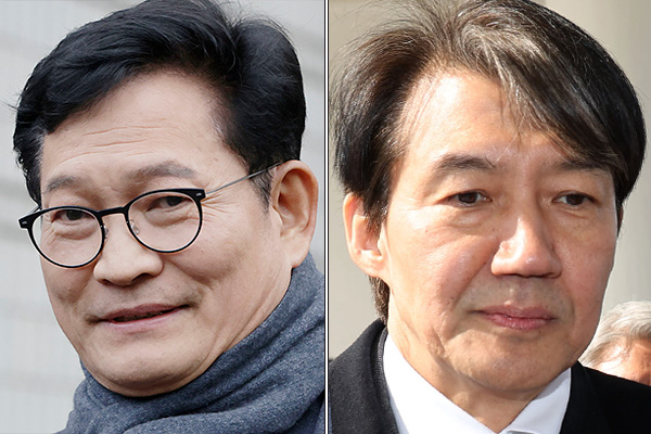 송영길 전 더불어민주당 대표(왼쪽), 조국 전 법무부 장관(오른쪽). photo 뉴시스 / 편집 주간조선