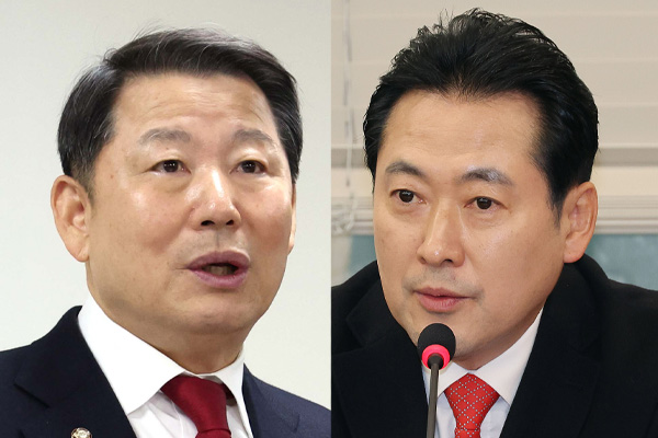 이철규 국민의힘 의원(왼쪽), 국민의힘 장동혁 사무총장(오른쪽). photo 뉴시스 / 편집 주간조선