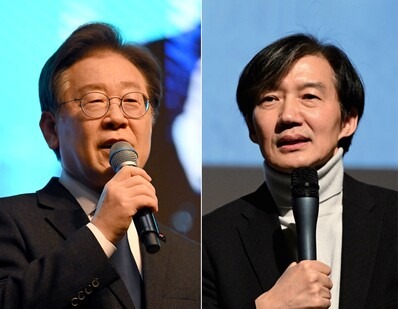 이재명 더불어민주당 대표(왼쪽)와 조국 조국혁명당 대표(오른쪽) photo 뉴시스