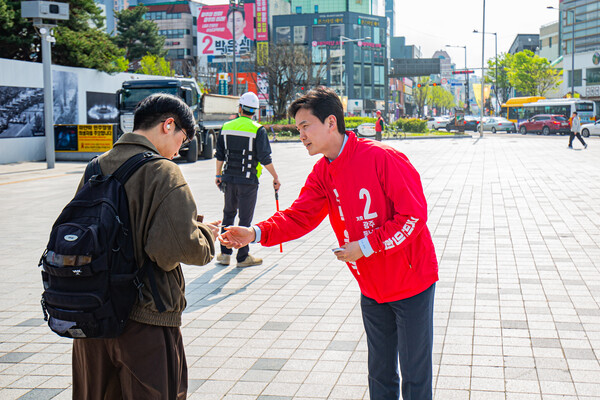 광주 국민의힘 박은식(동구남구을) 후보. photo 김용재 영상미디어 기자
