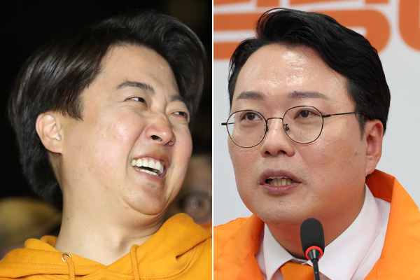 왼쪽부터 이준석 개혁신당 대표와 천하람 개혁신당 총괄선거대책위원장. photo 뉴시스 / 편집 주간조선