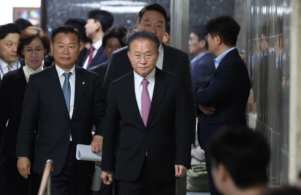 지난 4월 16일 윤재옥 국민의힘 원내대표 겸 당 대표 권한대행이 서울 여의도 국회에서 열린 제22대 국회 국민의힘·국민의미래 당선자총회에 참석하고 있다. photo 뉴시스