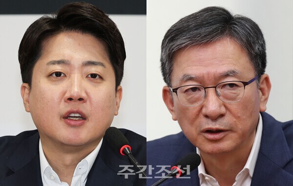 왼쪽부터 이준석 개혁신당 의원과 정성호 더불어민주당 의원. photo 뉴시스 / 편집 주간조선