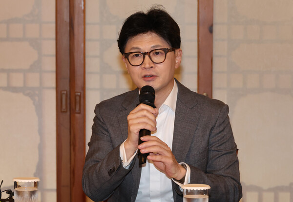 한동훈 국민의힘 대표가 18일 서울 종로구 삼청동 총리공관에서 열린 고위당정협의회에 참석해 발언하고 있다. photo 뉴시스
